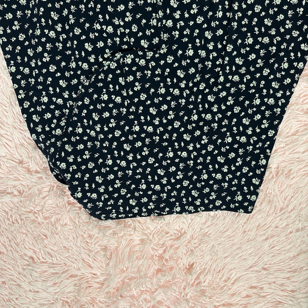 Brandy Melville Black Floral Skirt
